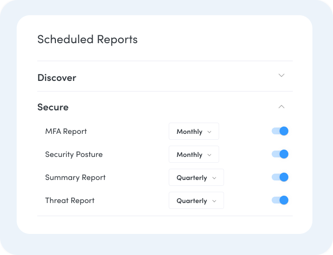 scheduled reports