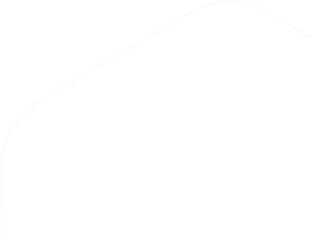 A white abstract shape with a diagonal left edge against a solid black background.